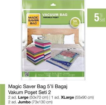 Magic Saver Bag 5’Li Vakumlu Poşet Set-2