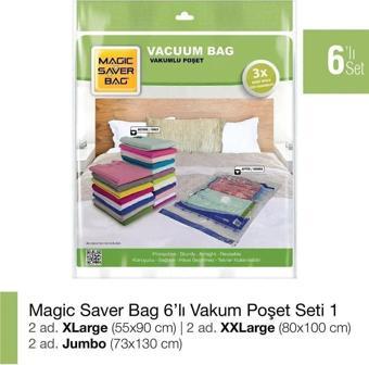 Magic Saver Bag 6’Lı Vakumlu Hurç Set-1