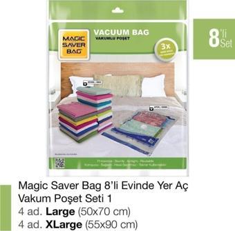 Magic Saver Bag 8’Li Vakumlu Poşet Set-1