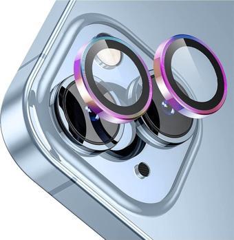 Buff Labs Buff İphone 14 / 14 Plus Camera Metal Lens Protector Colorful