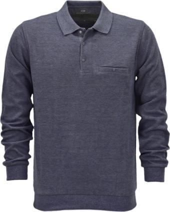 Erkek Polo Yaka Cepli Sweatshirt  6857 BGL-ST04024