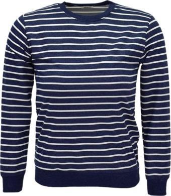 Kadın Çizgili Sweatshirt BGL-ST04142