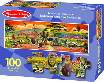 Melissa and Doug Dev Yer Yapbozu - Safari (100 parça)