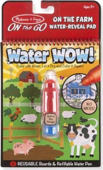 Melissa and Doug Water Wow! Su ile Boyama Kitabı - Çiftlik