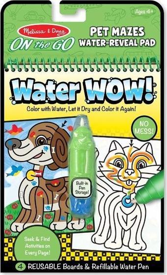 Melissa and Doug Water Wow! Su ile Boyama Kitabı - Evcil Hayvanlar Bulmaca