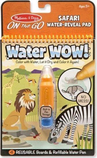 Melissa and Doug Water Wow! Su ile Boyama Kitabı - Safari