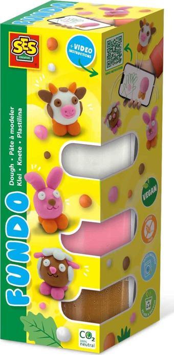 SES Creative FunDo Oyun Hamuru - Çiftlik Hayvanları (3x90gr-1x40gr)