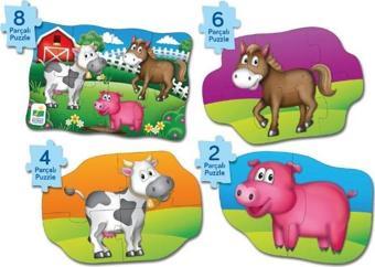 The Learning Journey 4 Puzzle Bir Arada - Çiftlik