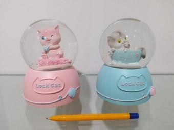 Müzikli Ve Işıklı Kar Küresi 12cm 3175 Mavi