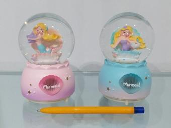 Müzikli Ve Işıklı Kar Küresi 12cm 3227 Pembe