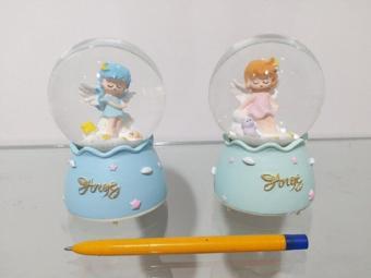 Müzikli Ve Işıklı Kar Küresi 12cm 4157 Mavi