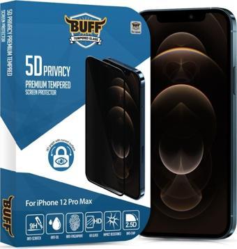 Buff Labs Buff Iphone 12 Pro Max Uyumlu 5D Privacy Ekran Koruyucu
