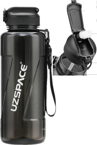 Uzspace FiftyFifty PİPETLİ  MEGA BOY 1500ml Tritan Su Matarası 