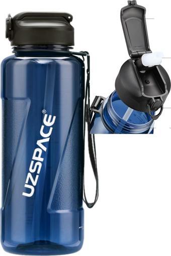 Uzspace FiftyFifty PİPETLİ  MEGA BOY 1500ml Tritan Su Matarası 