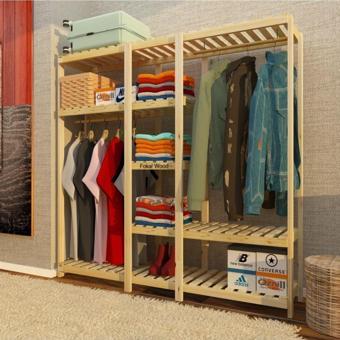 Fokai Wood Bado - Açık Ahşap Gardırop