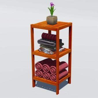 Fokai Wood Mini Oak - Ahşap El Yapımı Banyo Rafı