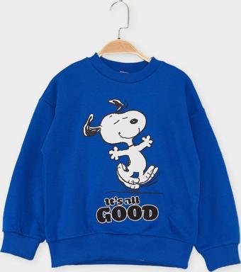 Snoopy Lisanslı Çocuk Sweatshirt 21637