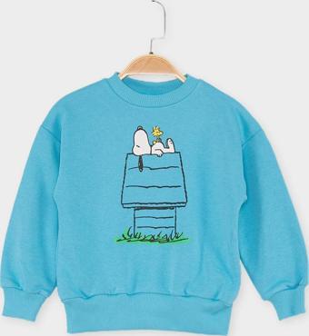 Snoopy Lisanslı Çocuk Sweattshirt 21625