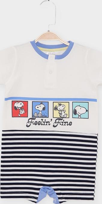 Snoopy Lisanslı Erkek Bebek Tulum 21945