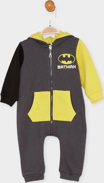 Batman Lisanslı Erkek Bebek Kapüşonlu Tulum 21654