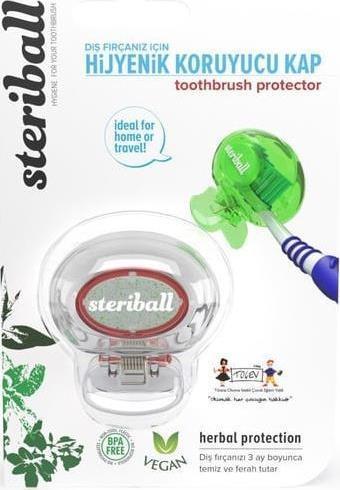 Steriball Diş Fırçası Koruma Kabı - Toothbrush Protector | Şeffaf