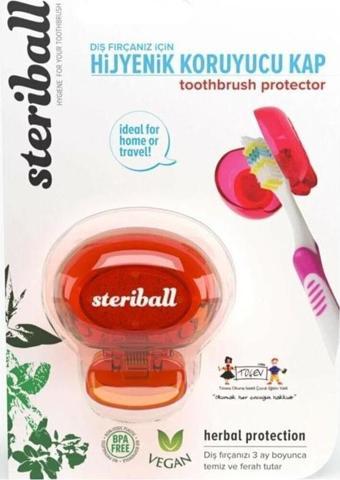 Steriball Diş Fırçası Koruma Kabı - Toothbrush Protector | Turuncu