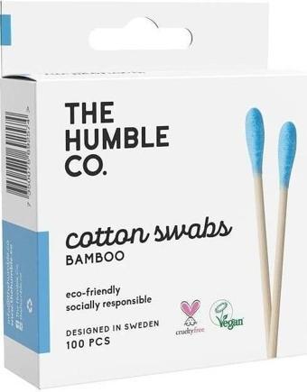 Humble Cotton Swabs Bamboo Mavi Kulak Çubuğu 100 Adet