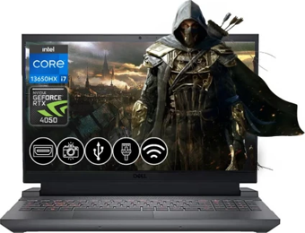 Dell Gaming G15 5530  i7-13650HX 32-GBDDR5 512 GB SSD RTX4050 6GB 15.6 Win 11 Pro G155530010UAR62