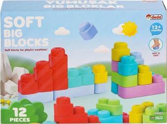 04005 Yumuşak Big Bloklar 12 Parça -Dede