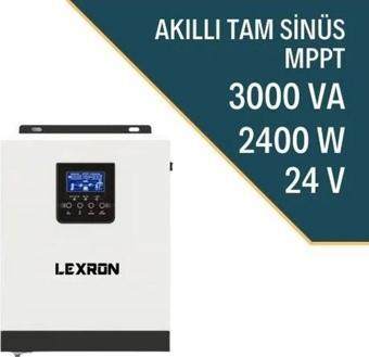 Lexron 3Kva 2400W Watt Mppt 24V Tam Sinüs Akıllı Inverter Inverter