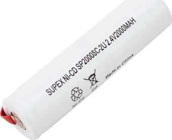 Supex Üst Üste Dik 2'li 2.4V 2000mAh Süpürge Pili