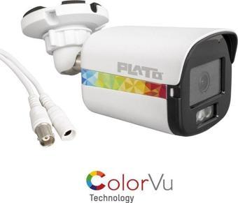 Plato PL-22995 5mp Color Vu Mikrofonlu 2.8 Mm 3 Atom Led Metal Kasa Ahd Bullet Kamera
