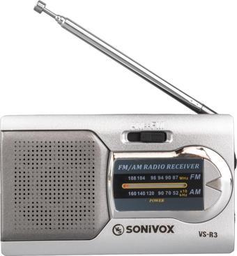 Sonivox VS-R3 Analog Radyo Gümüş Renk