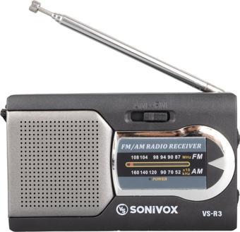 Sonivox VS-R3 Analog Radyo Siyah Renk