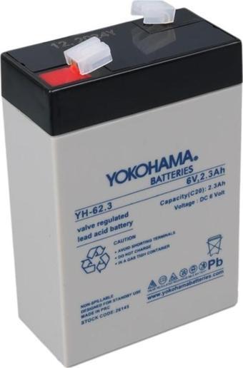 Yokohama YH-62.3 6 Volt - 2.3 Amper Akü (90x43x38 mm)