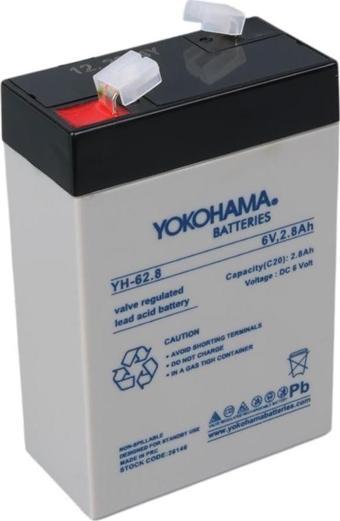 Yokohama YH-62.8 6 Volt - 2.8 Amper Dik Akü (66x33x97 mm)