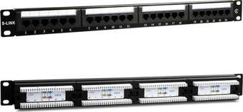 S-Link SL-F624 24’lü FTP Cat6 Patch Panel