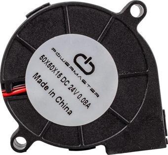 Powermaster 50x50x15Mm DC 24 Volt 0.08 Salyangoz Fan IC-217A