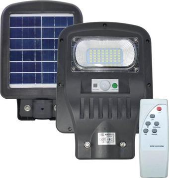 Horoz 50W Siyah Led Solar Güneş Enerjili Lamba Sokak Armatür Beyaz Işık
