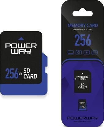 PowerWay PWR-256 256GB Micro SD Hafıza Kartı (Adaptör Dahil)