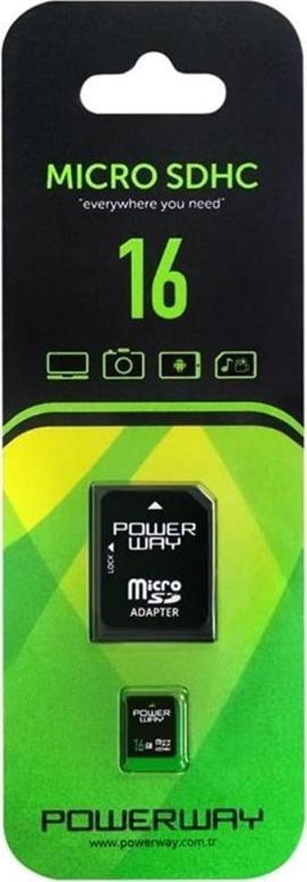 Powerway PWR-16 16 GB Micro SD (Class 10) Hafıza Kartı