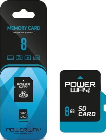 Powerway 8 GB Micro SD Hafıza Kartı PWR-8