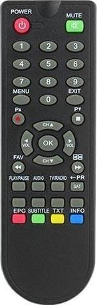 Mersat Extra Mini PVR - Rowell USB - Herz HR-7200 PVR - Rose DR-7400 - Microstar MSR-8 Uydu Alıcı Kumanda