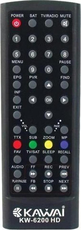 Kawai KW-6200 HD Uydu Alıcı Kumandası