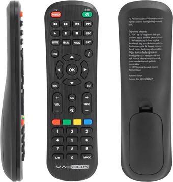 Magbox Vip - Dragon - Luna / Sunny 14850 / Akiwa HD / Hometech HT-1010 / Digiline X100 / Astracom Saturn HD / Rowell Mini HD Uyumlu Uydu Alıcı Kumandası