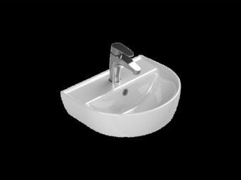 Turkuaz Bella Lavabo 35X45 Cm(Dolap Hariç) Beyaz