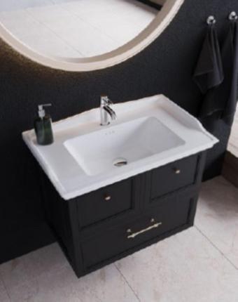 Turkuaz Kapadokya Etajerli Lavabo 100X48 Cm(Dolap Hariç) Beyaz