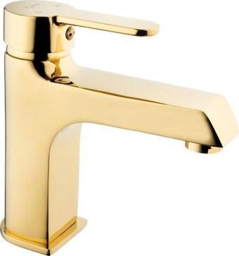 Kare Batarya Stil Mix Gold Lavabo Bataryası Gold