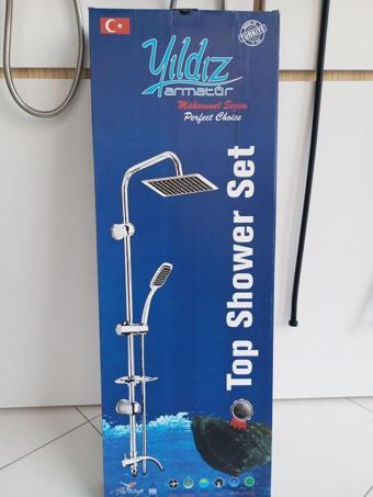 Yıldız Square Grey Robot Duş Seti 