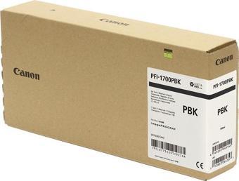 Canon PFI-1700 PBK (Photo Black) Fotoğraf Siyahı Plotter Orijinal Mürekkep Kartuş 700 ml. (0775C001)